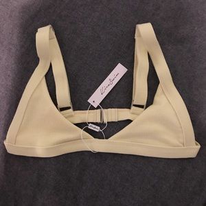 Kira Swim Yellow Bikini Top